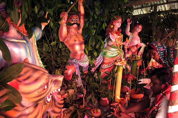  Bonbibi Puja was observed in Sundarbans North-East boundary villages, mainly Lawdobe and Ghagramari on 15 Jan